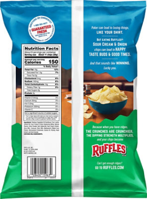 Ruffles Potato Chips Sour Cream & Onion - 8.5 Oz - Image 6