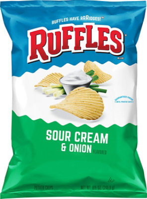 Ruffles Potato Chips Sour Cream & Onion - 8.5 Oz - Image 2