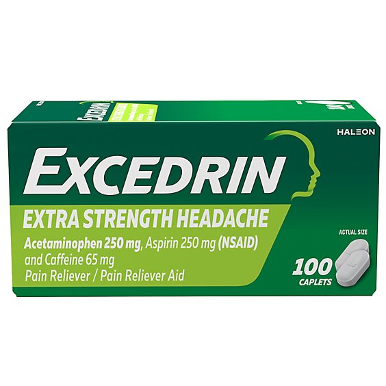 Excedrin Pain Reliever and Aid Extra Strength Caplets - 100 Count