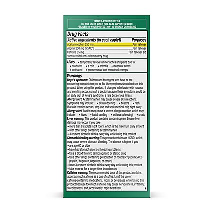 Excedrin Pain Reliever and Aid Extra Strength Caplets - 100 Count - Image 3