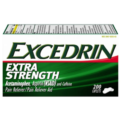 Excerdin Pain Reliever Extra Strength Caplets - 200 Count - Image 1