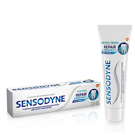 Sensodyne Toothpaste Daily Repair Repair & Protect Extra Fresh - 3.4 Oz