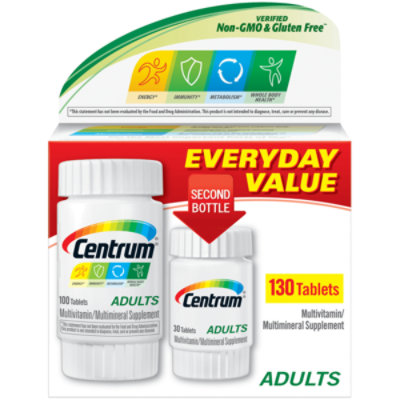 Centrum Multivitamin/Multimineral Tablets Adults - 130 Count - Image 2