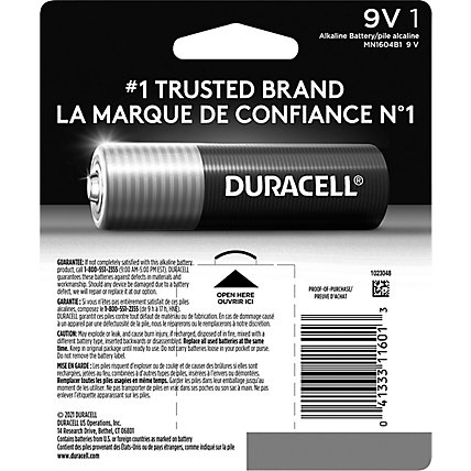 Duracell Coppertop Battery Alkaline 9V - Each - Image 4