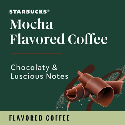 Starbucks No Artificial Flavors 100% Arabica Mocha Flavored Ground Coffee Bag - 11 Oz - Image 2