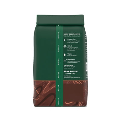 Starbucks No Artificial Flavors 100% Arabica Mocha Flavored Ground Coffee Bag - 11 Oz - Image 7