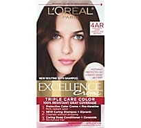 LOreal Excel Creme Dark Chocolate Brown 4ar Hair Color - Each
