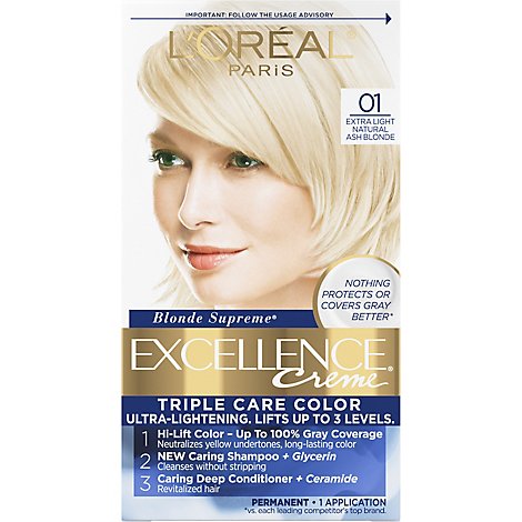 LOreal Excellence Creme Extra Light Ash Blonde 01 - Each