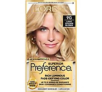 LOreal Superior Preference Hair Color Light Golden Blonde 9G - Each