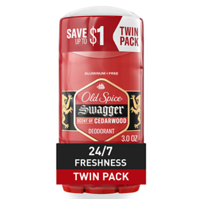 Old Spice Red Collection Deodorant Swagger Twin Pack 2 3 Oz Jewel Osco