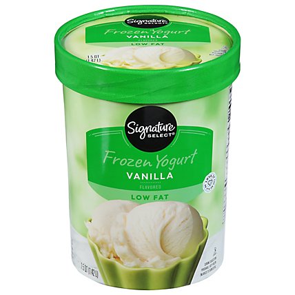 Signature SELECT Frozen Yogurt Fat Free Vanilla - 1.5 Quart - Image 2