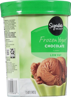 Signature SELECT Fudge Low Fat Frozen Yogurt - 1.5 Quart - Image 6