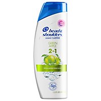 Head & Shoulders Green Apple Anti Dandruff 2 in 1 Shampoo + Conditioner - 13.5 Fl. Oz. - Image 3