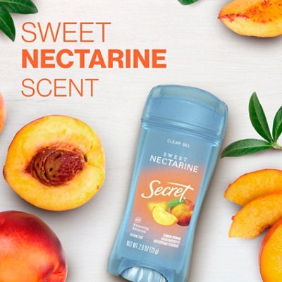 Secret Fresh Clear Gel Antiperspirant and Deodorant Sweet Nectarine Scent - 2.6 Oz - Image 4