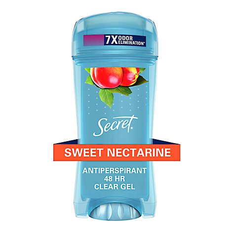 Secret Fresh Clear Gel Antiperspirant and Deodorant Sweet Nectarine Scent - 2.6 Oz