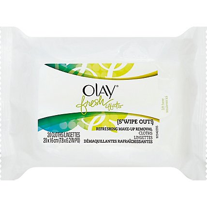 Olay Fresh Effects Makeup Remover Wet Cloths Refreshing - 20 Count - Image 2