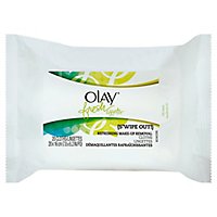 Olay Fresh Effects Makeup Remover Wet Cloths Refreshing - 20 Count - Image 1