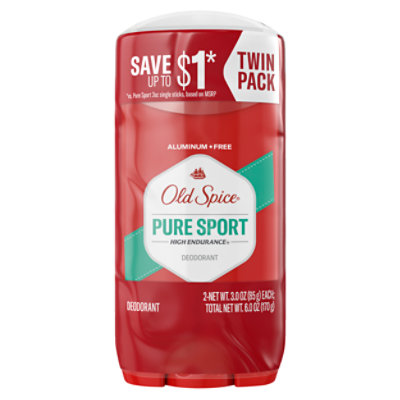 Old Spice High Endurance Deodorant Pure Sport Value Pack - 2 - 3 Oz. - Image 2