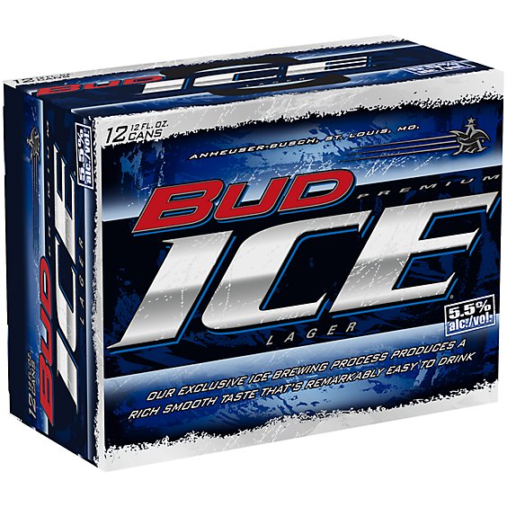 Bud Ice Beer In Cans - 12-12 Fl. Oz.