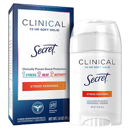 Secret Clinical Strength Soft Solid Antiperspirant and Deodorant Stress Response - 1.6 Oz - Image 2