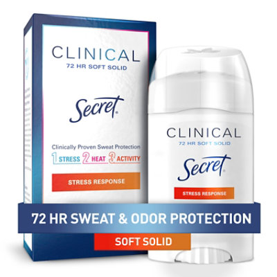 Secret Clinical Strength Soft Solid Antiperspirant and Deodorant Stress Response - 1.6 Oz - Image 1