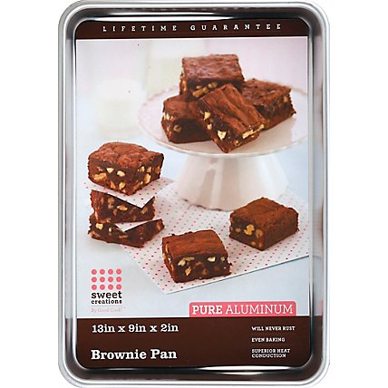 Good Cook Sweet Creations Pure Aluminum Brownie Pan 13 x 9 x 2 Inch - Each - Image 2