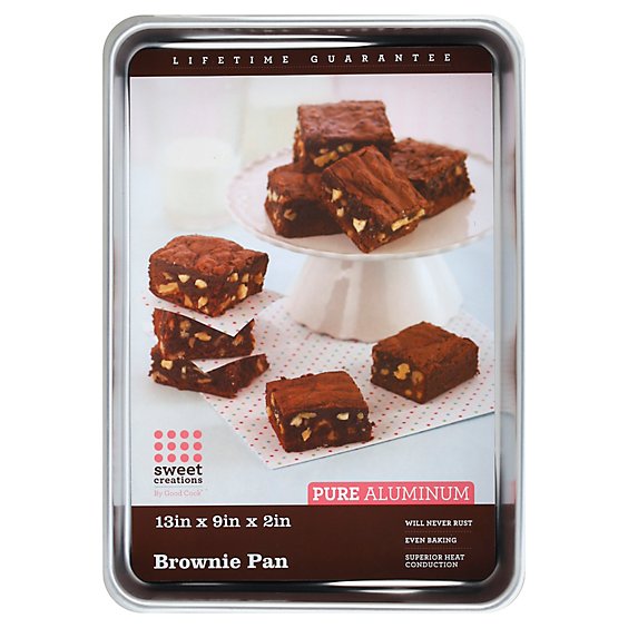 Good Cook Sweet Creations Pure Aluminum Brownie Pan 13 x 9 x 2 Inch - Each