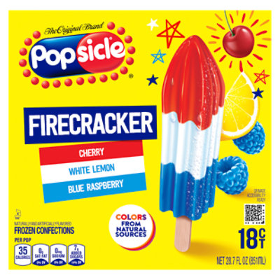 Popsicle Ice Pops Firecracker - 18 Count - Image 1