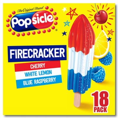  Popsicle Ice Pops Firecracker - 18 Count 