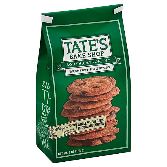Tates Bake Shop Cookies Whole Wheat Dark Chocolate - 7 Oz