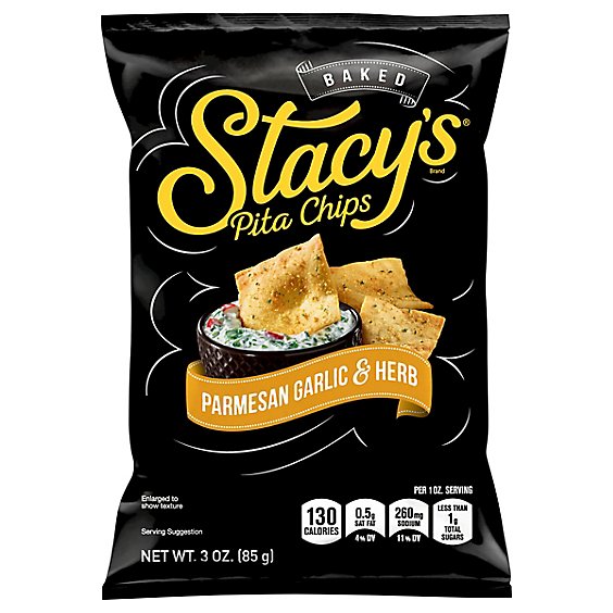 Stacys Pita Chips Parmesan Garlic & Herb - 3 Oz