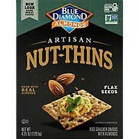 Blue Diamond Nut Thins Cracker Snacks Artisan Natural Flax Seeds - 4.25 Oz - Image 2