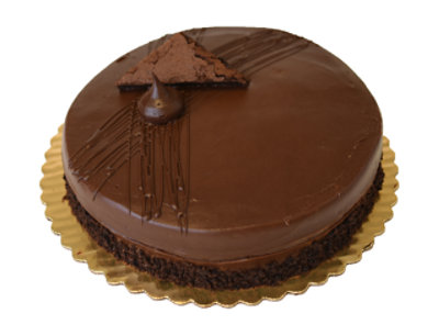 Bakery Cake 10 Inch 1 Layer Fudge - Each