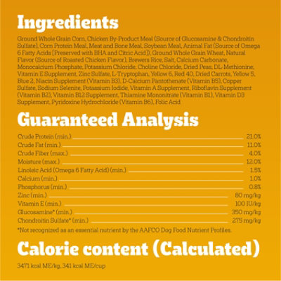 Pedigree Complete Nutrition Roasted Chicken Rice & Vegetable Small Dog Adult Dry Food - 3.5 Lbs - Image 5