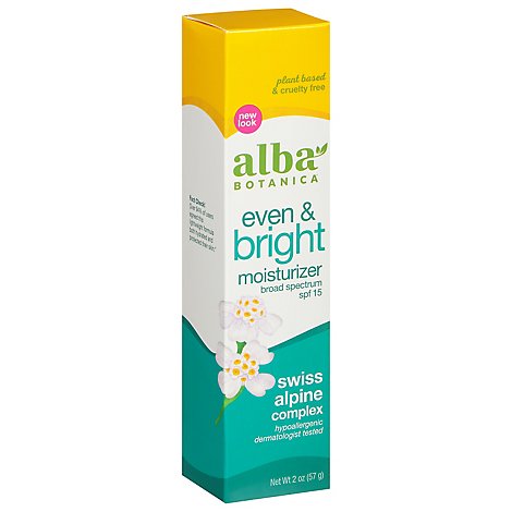 Alba Botanica Even & Bright SPF 15 Moisturizer  - 2 Oz