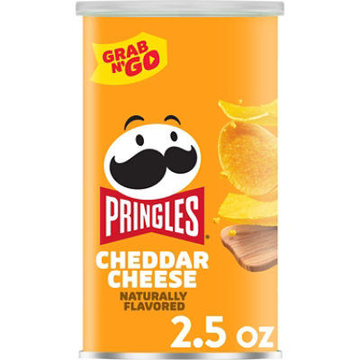 Pringles Potato Crisps Chips Lunch Snacks Cheddar Cheese - 2.5 Oz