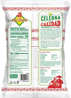 Calidad White Corn Tortilla Chips - 11 Oz - Image 3