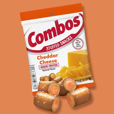 Combos Stuffed Cheddar Cheese Baked Pretzel Snacks In Bag - 6.3 Oz - Image 3