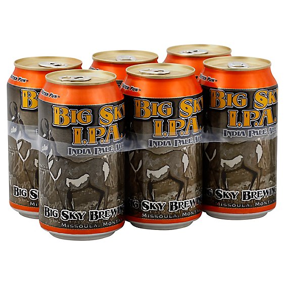 Big Sky Brewing Beer IPA Cans - 6-12 Fl. Oz.