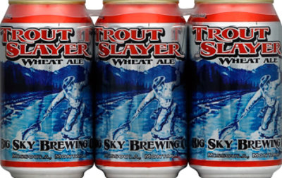 Big Sky Brewing Trout Slayer Wheat Ale Cans - 6-12 Fl. Oz. - Image 2