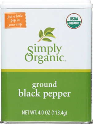 Simply Organic Black Pepper Ground - 4 Oz - Image 2