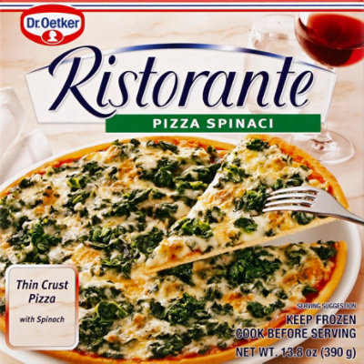 Dr. Oetker Ristorante Pizza Thin Crust With Spinach Frozen-13.8 Oz - Image 2