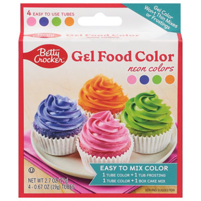 Betty Crocker Food Colors Gel Neon 4 Count - 2.7 Oz - Image 2