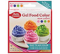 Betty Crocker Food Colors Gel Neon 4 Count - 2.7 Oz