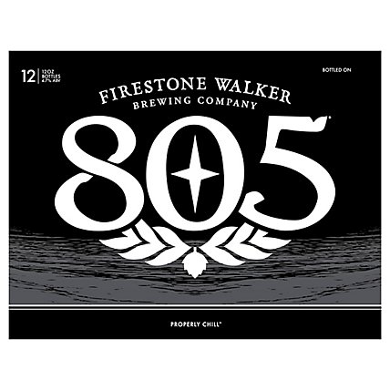 Firestone Walker 805 Beer Blonde Ale Bottle - 12-12 Fl. Oz. - Image 3