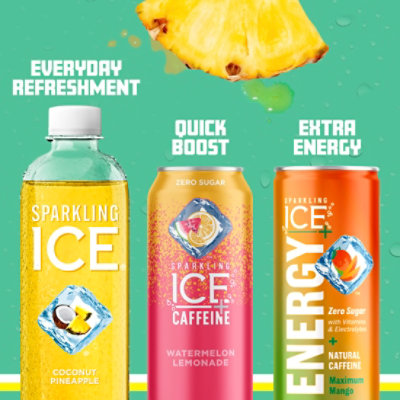 Sparkling Ice Coconut Pineapple Sparkling Water 17 fl. oz. Bottle - Image 6