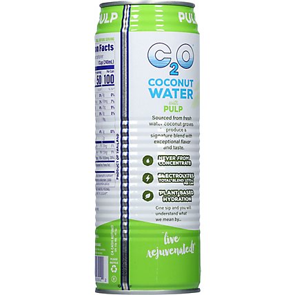 C2O Coconut Water Pure with Pulp - 17.5 Fl. Oz. - Image 3