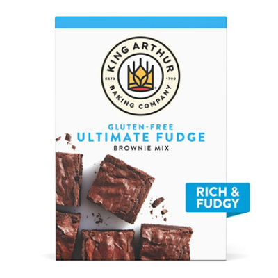 King Arthur Non-GMO Project Verified Certified Kosher Certified Gluten-Free Fudge Brownie Mix - 17 Oz