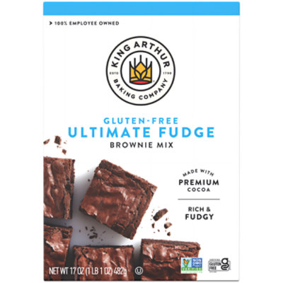 King Arthur Non-GMO Project Verified Certified Kosher Certified Gluten-Free Fudge Brownie Mix - 17 Oz - Image 1