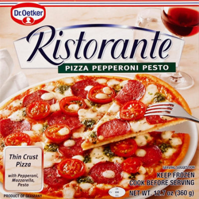 Dr. Oetker Virtuoso Pizza Thin Crust Pepperoni Pesto Frozen - 12.7 Oz - Image 2